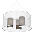 Seascape Lamps Three In One 3 - Light Shaded Drum Chandelier | Wayfair SL_3I1_CHO