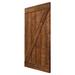 Barn Door - Calhome Paneled Wood Barn Door without Installation Hardware Kit Wood in Brown | 84 H x 38 W in | Wayfair DOOR-B38B-DIY-38IN-S