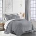 Latitude Run® Accokeek Coverlet/Bedspread Set Polyester/Polyfill/Microfiber in Gray | Cal. King Coverlet + 2 Shams + 2 Throw Pillows | Wayfair