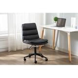Latitude Run® Arcanum Polyurenthane Task Chair Upholstered, Leather in Pink | 33.07 H x 18.5 W x 24.41 D in | Wayfair