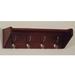 Charlton Home® Kyser Wall Mounted Coat Rack Wood/Metal in Gray/Brown | 8.5 H x 24.75 W x 9 D in | Wayfair F1A166EBFA2B4DB3920BFCFF550A815B