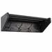 Charlton Home® Kyser Wall Mounted Coat Rack Wood/Metal in Black | 8.5 H x 24.75 W x 9 D in | Wayfair 0D1F55642EDA4A85861DA8B71A1559D2