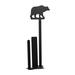Loon Peak® Bear Vertical Freestanding Paper Towel Holder Metal in Black | 14.75 H x 5.125 W x 6.125 D in | Wayfair F28D4355C05E4C118D3995E577FC69B4
