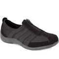 Pavers Women’s Zip-Up Trainers in Black - Footwear with Breathable Mesh Upper - Ladies Versatile Shoes for Everyday Wear - Size 7 UK/EU 40