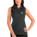 Women's Antigua Gray Dallas Stars Tribute Sleeveless Polo