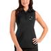 Women's Antigua Black San Jose Sharks Tribute Sleeveless Polo