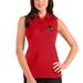 Women's Antigua Red Chicago Blackhawks Tribute Sleeveless Polo