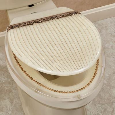 Roma Elongated Toilet Seat , Ivory