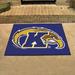 Blue 48 x 1.5 in Area Rug - FANMATS NCAA Synthetic Black/Area Rug Nylon | 48 W x 1.5 D in | Wayfair 20298