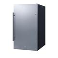 Summit Appliance Undercounter Mini Fridge Stainless Steel in Black/Gray | 32.5 H x 19 W x 19 D in | Wayfair FF195ADA