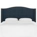 Joss & Main Andrews Upholstered Wingback Headboard Polyester in Black | 56 H x 78 W x 10 D in | Wayfair 71E76FC2DC994F9B8D633BE499EB2260