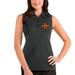 Women's Antigua Charcoal Iowa State Cyclones Tribute Sleeveless Polo