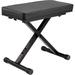 Auray X-Style Piano Bench (Black, Large) PBL-24