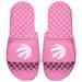 "Women's ISlide Pink Toronto Raptors Primary Logo Slide Sandals"