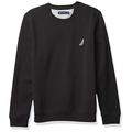 Nautica Men's Basic Crew Neck Fleece Sweatshirt, True Black, XL