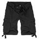 bw-online-shop Basic Vintage Men's Cargo Shorts Bermuda Shorts - Black - 48