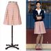 Anthropologie Skirts | Anthropologie Corey Lynn Calter Striped Skirt | Color: Gray/Pink | Size: 6