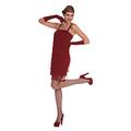 amscan 9905790 rotes Flapper-Kleid Kostüm-Set, 16–18 Jahre, 4-teilig