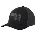 Columbia PFG Fish Flag Mesh Flex Hat - Black/Graphite