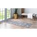 White 24 x 0.5 in Area Rug - George Oliver Jabrayah Power Loom Gray/Ivory Rug Polyester | 24 W x 0.5 D in | Wayfair