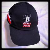 Disney Accessories | Disney Mickey Mouse Baseball Cap Hat | Color: Black/Red | Size: Os