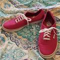 Vans Shoes | Berry Colored Vans Canvas Sneaker | Color: Pink | Size: 7.5