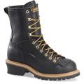 Carolina Spruce 8" Lace-to-Toe Logger Steel Toe - Mens 12 Black Boot D