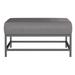 Source Furniture Outdoor Ottoman w/ Sunbrella Cushions Metal in Pink/Gray/White | 16 H x 32 W x 34 D in | Wayfair