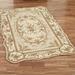 Rose Aubusson Rectangle Rug, 7'3" x 9'3", Ivory