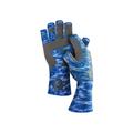 Fish Monkey Men's Guide Fingerless Gloves, Blue Water Camo SKU - 442679