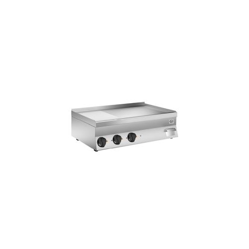 GI 650 HP elektrischer Grillplatte 2/3 glatt / 1/3 gerippt verchromt, 100cm