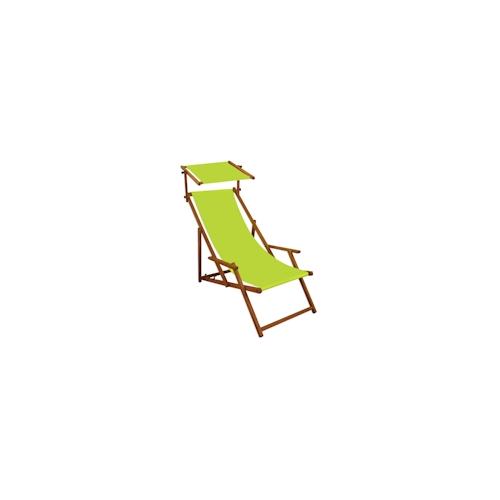 Liegestuhl pistazie Gartenliege Sonnenliege Sonnendach Strandstuhl Buche klappbar 10-306 S