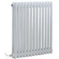 Hudson Reed Windsor - Radiateur Électrique Style Fonte Rétro Horizontal Double Rang - Blanc - 60 cm