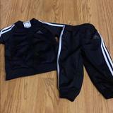 Adidas Matching Sets | Adidas Kids Sweat Suit Matching Set Size 9 Months | Color: Black | Size: 9mb