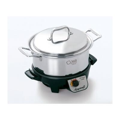 360 Cookware 360 Cookware Gourmet Slow Cooker ID004-GC / ID023-GC Capacity: 4-Qt.
