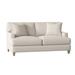 Bernhardt Mila 65" Recessed Arm Loveseat w/ Reversible Cushions Chenille/Polyester/Other Performance Fabrics in Brown | Wayfair P6415_1345-002_700