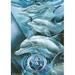 Toland Home Garden Dolphin Star Polyester Garden Flag in Blue | 18 H x 12.5 W in | Wayfair 1112446