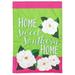 Dicksons Inc Home Sweet Souther Home 2-Sided Polyester Garden Flag in Green/Pink/White | 42 H x 29 W in | Wayfair M001149