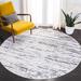 Gray Indoor Area Rug - Union Rustic Seng Abstract Light/Charcoal Area Rug Polyester/Polypropylene in Gray, Size 79.0 W x 0.43 D in | Wayfair