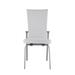 Orren Ellis Vashila Leather Reclining Dining Chair Upholstered/Genuine Leather in White | 37.8 H x 18.11 W x 21.85 D in | Wayfair