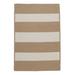 White 36 x 0.5 in Area Rug - Gracie Oaks Juan Striped Braided Sand Area Rug Polypropylene | 36 W x 0.5 D in | Wayfair