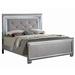 Rosdorf Park Ailey Tufted Platform Bed Upholstered/Faux leather in Gray | 65 H x 79.5 W x 88.125 D in | Wayfair 4F77B8E274F34F4F928017A6A9326368