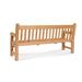 Darby Home Co Balthrop Teak Garden Outdoor Bench Wood/Natural Hardwoods in Brown/White | 47.3 H x 36.2 W x 24.7 D in | Wayfair