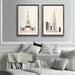 Ivy Bronx 'Graphic Pastel Architecture I' by Antonyus Bunjamin (Abe) - 2 Piece Picture Frame Painting Print Set Paper | Wayfair