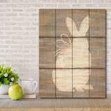 The Holiday Aisle® Easter Bunny Pallet Wood in Brown | 16 H x 12 W x 0.75 D in | Wayfair 7BBEE4E8E8234592955E24CB7AEFAC7F