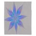 Wildon Home® Bilotta Silk Flower Light Throw Polyester in Gray/Indigo | 68 W in | Wayfair FB97BA56E2C74B2B9702965989DE8619