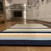 Blue/Navy 24 x 0.5 in Area Rug - Breakwater Bay Wilkesboro Striped Braided Light Navy/Light Blue/Beige/White Indoor/Outdoor Area Rug | Wayfair