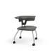 KI Furniture Ruckus Classroom Chair w/ Casters Plastic/Metal in Green/Gray | 29.5 H x 28 W x 29 D in | Wayfair RK2100H18NB-NFR-PFN-SX-CHC