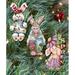 The Holiday Aisle® 3 Piece Easter Bunny Holiday Shaped Ornament Set Wood in Brown | 5.5 H x 5 W x 0.5 D in | Wayfair