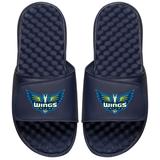 Women's ISlide Navy Dallas Wings Primary Logo Slide Sandals